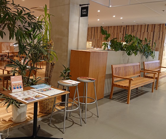鳥取大丸 5階 カフェ BOWL TABLE